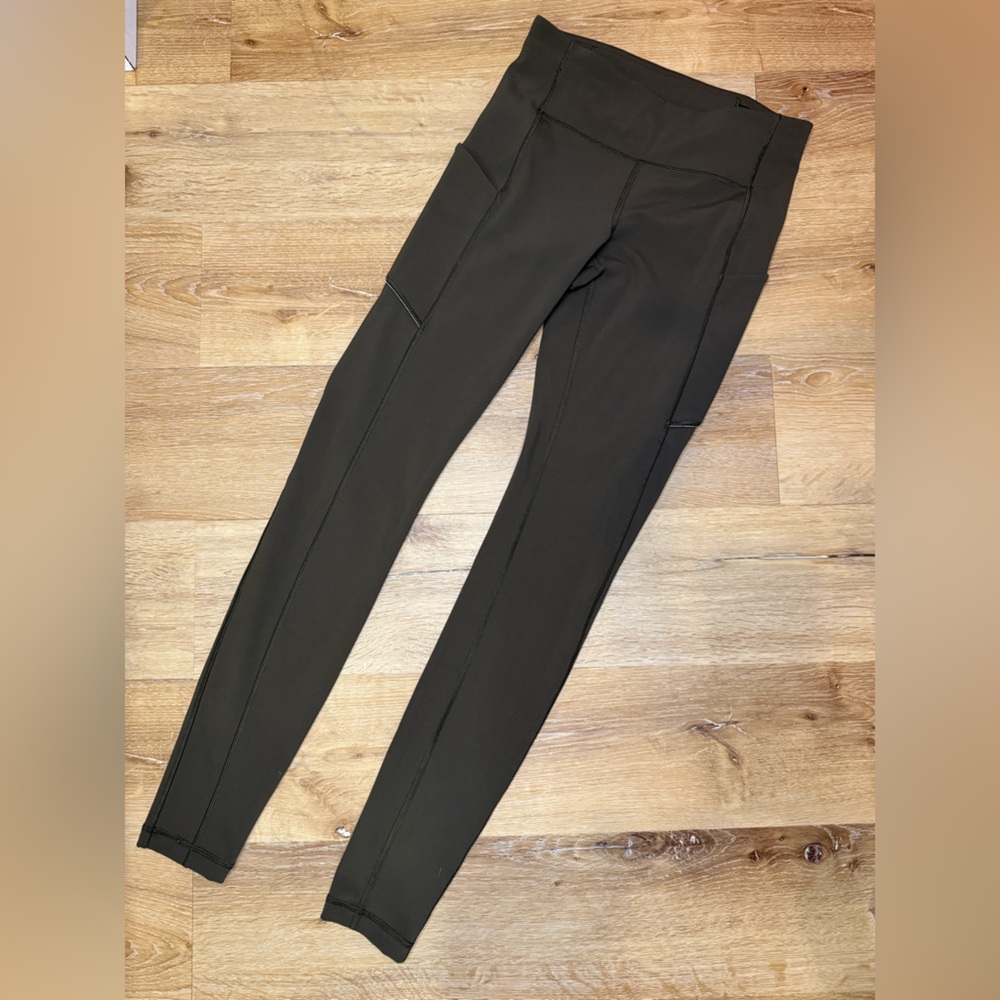 lululemon speed up full tight, luxtreme  olive Green Leggings